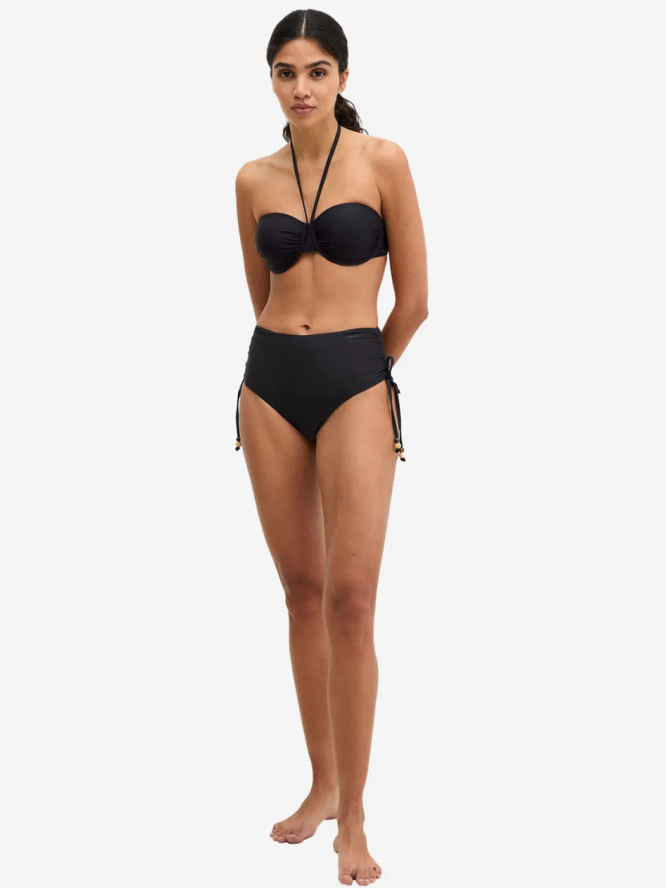 Marc O'Polo Vrouwen Bikini broekjes Abstract Floral Zwart