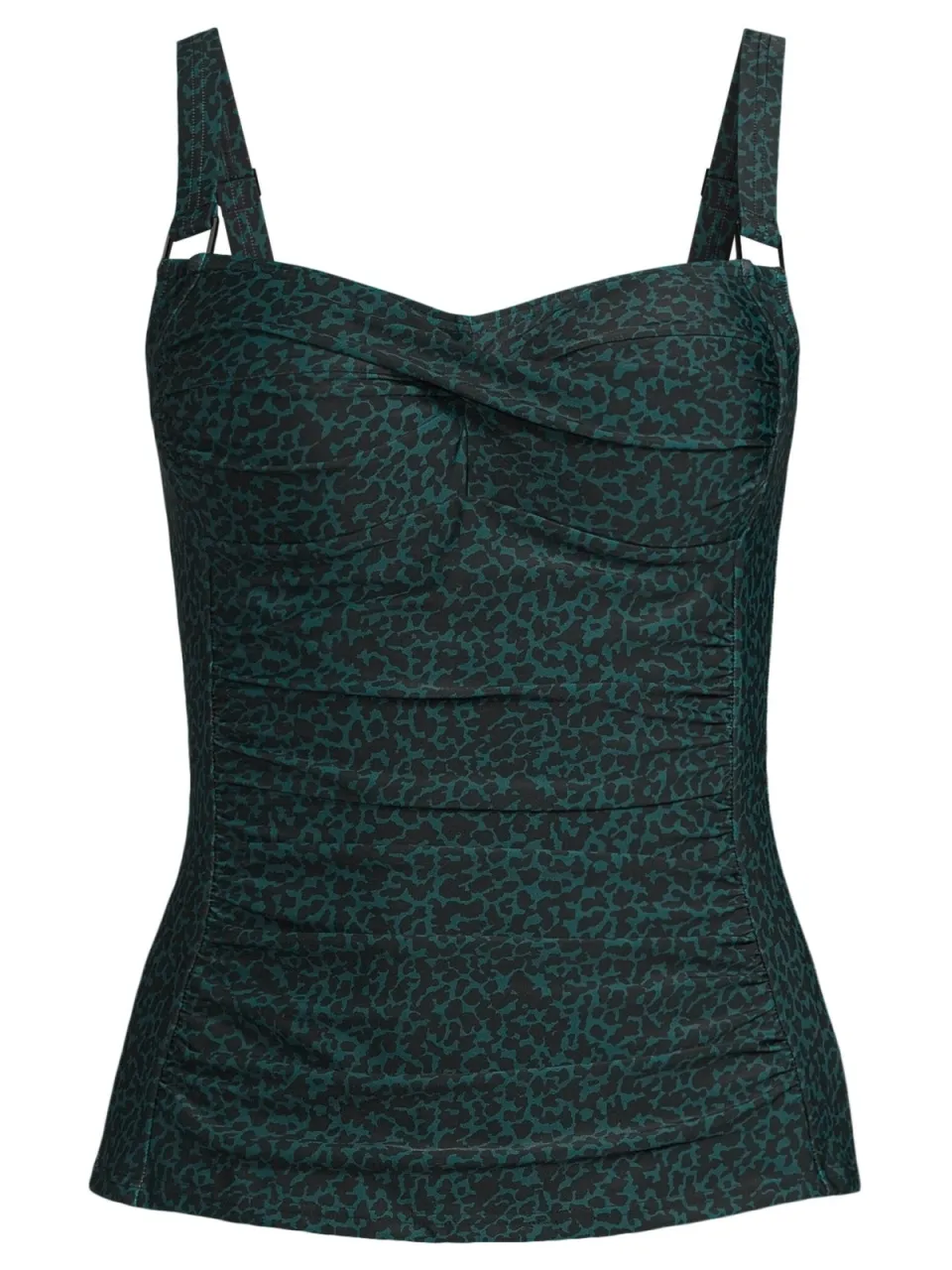BEACHWAVE voorgevormde tankini bikinitop donkergroen/zwart, foto 2