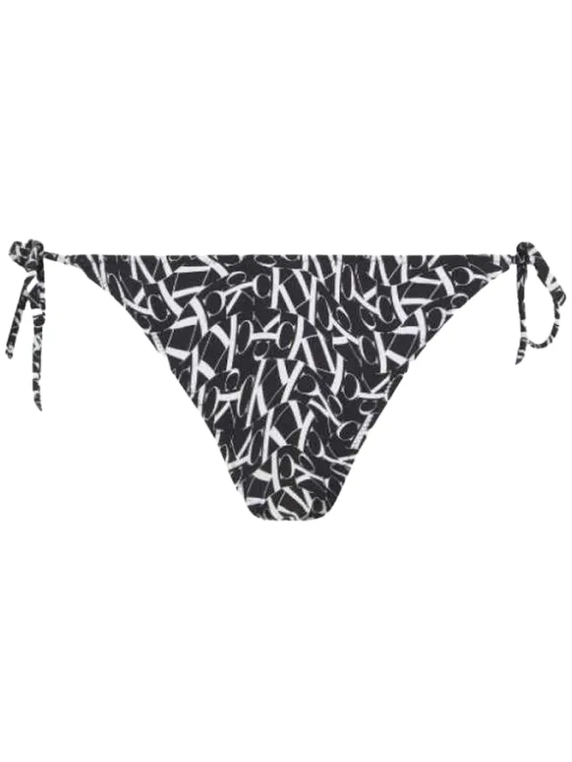 Calvin Klein Dames/Dames Repeat Logo Side Tie Bikinibroekje (Zwart), foto 2