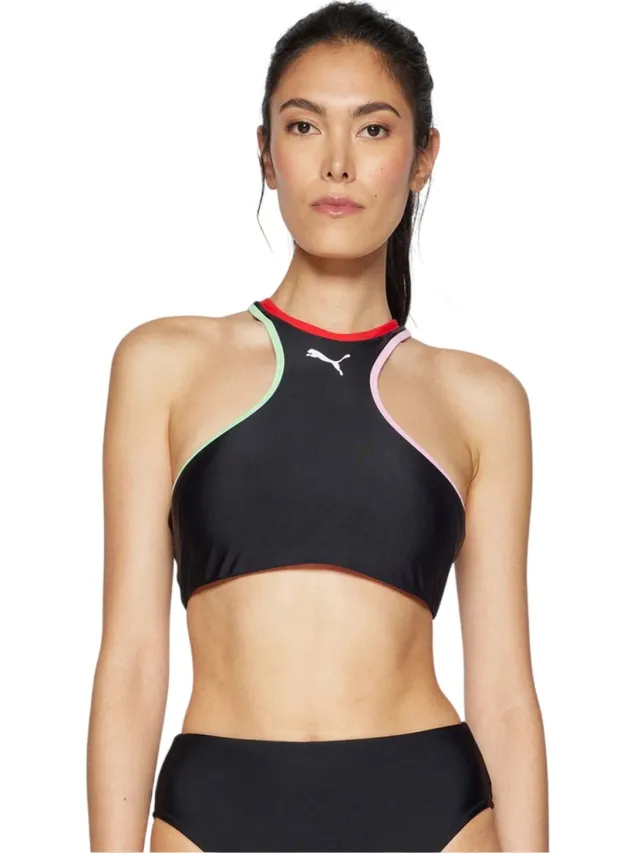 Puma Performance-bikinitop voor dames (Zwart)