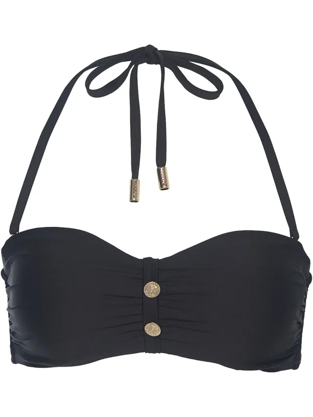 Joop! Bügel-Bikini-Top Solid Gold Deco zwart