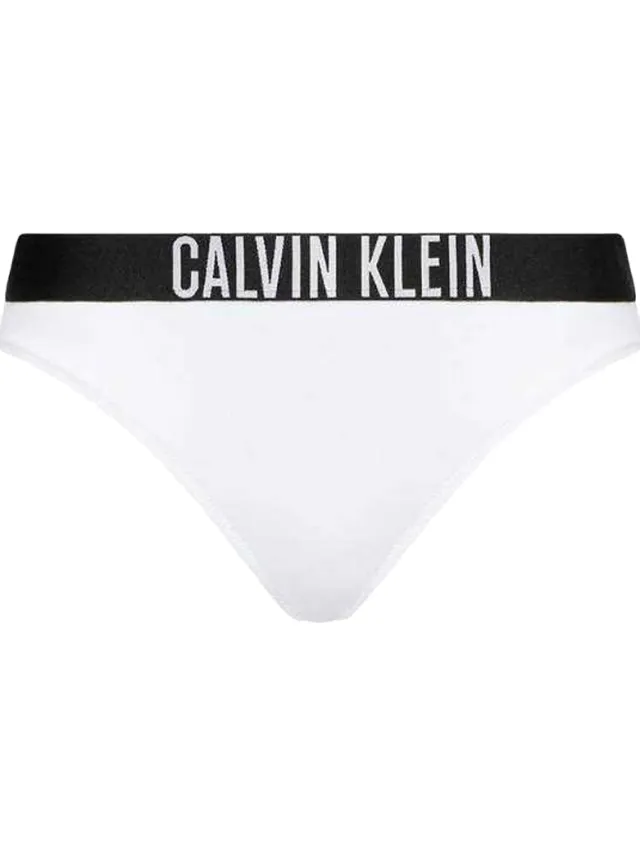 Calvin Klein Dames/Dames Effen Bikinibroekje met Contrast Tailleband (Wit), foto 2