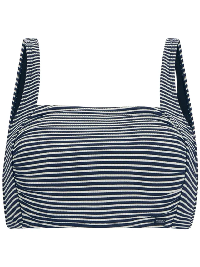 Regatta Dames/Dames Loria Gestreept Bikinitopje (Marine, Wit) Marineblauw