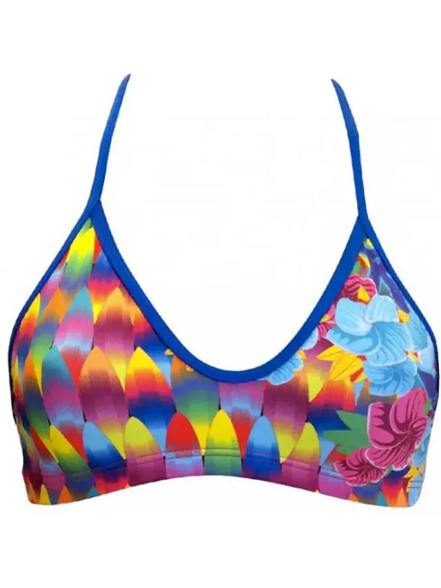 Turbo Surf And Flower Bikinitop Veelkleurig L Vrouw Multicolor