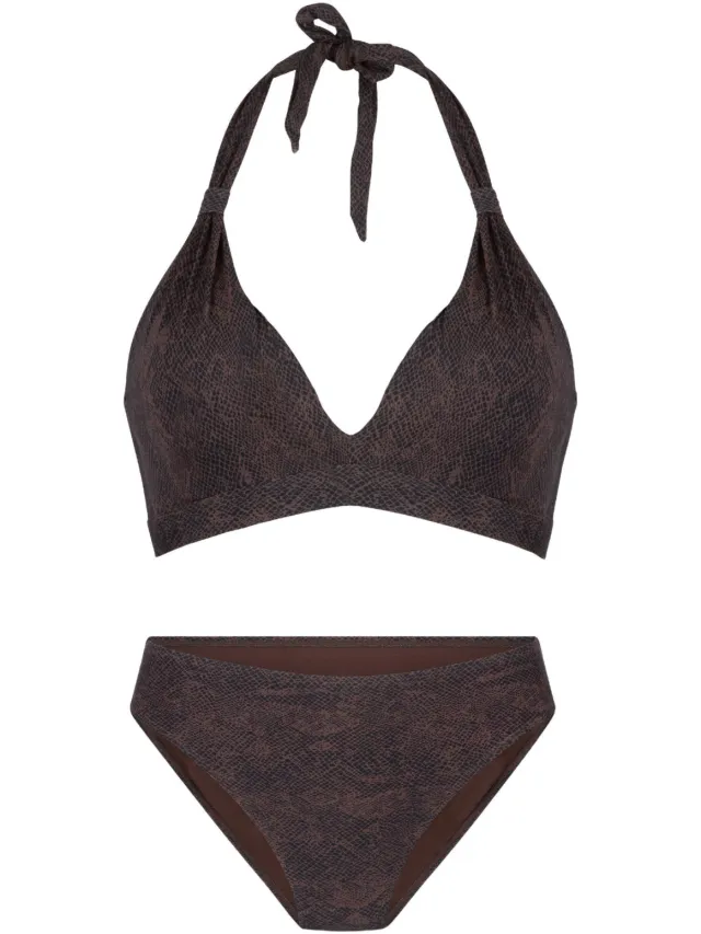 Lingadore voorgevormde halter bikini set bruin, foto 2