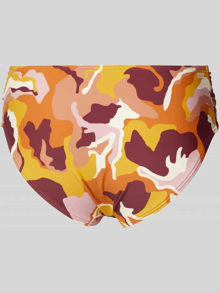 Barts Bikinibroekje met plooien opzij, model 'Lunan' roestrood, foto 2