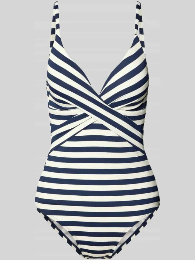 Barts Badpak met diepe V-hals model 'YADBOR' Marineblauw