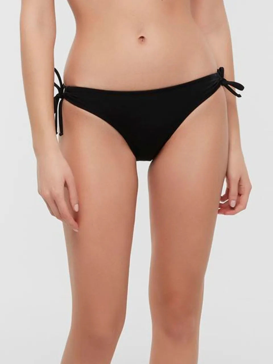 Penti Laag uitgesneden effen jersey bikini onderkant zwart, foto 2