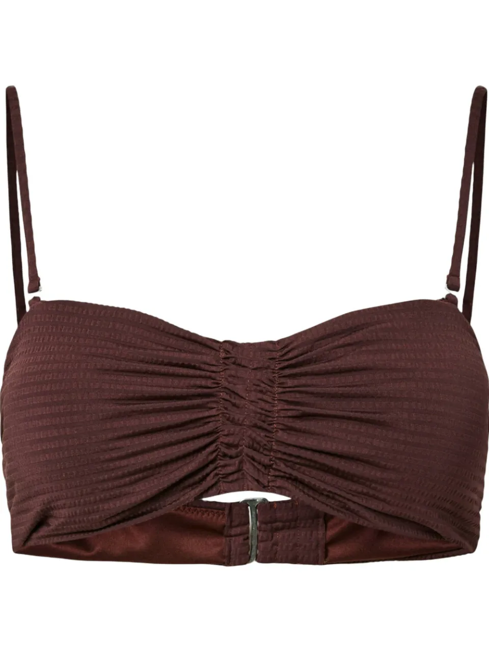 Pieces voorgevormde triangel bikinitop PCBAOMI petrolgroen, foto 2