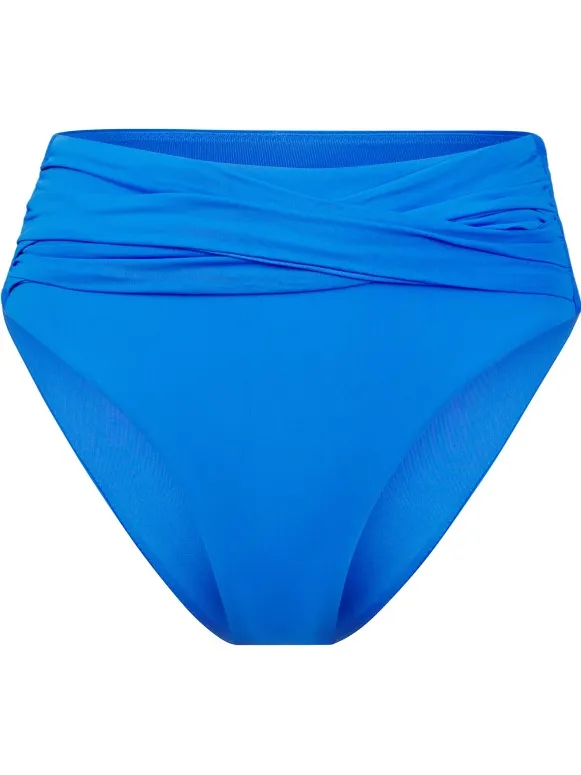 Seafolly Women's Collective High Waist Wrap Front Pant - Bikinibroekje, blauw