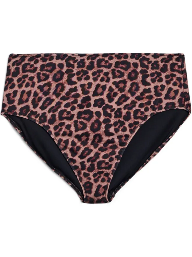 Zizzi high waist bikinibroekje CAANNE bruin, foto 2