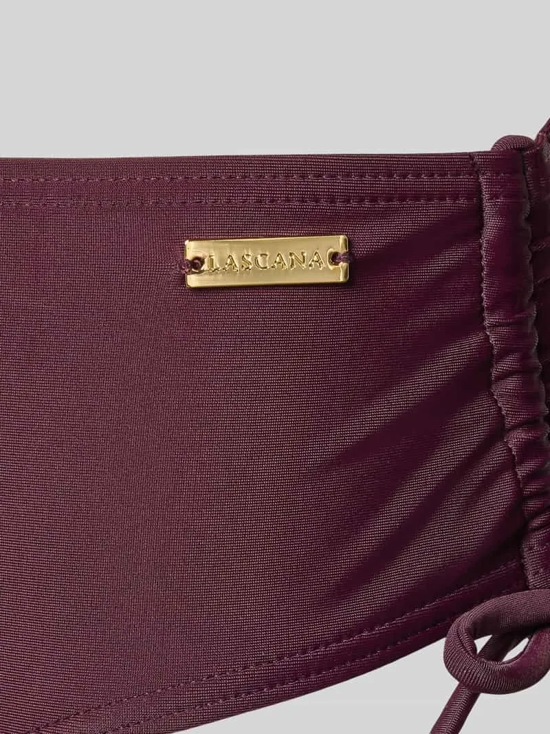 Lascana Bikinibroekje met zijsierplooien model 'Lolo' aubergine, foto 2