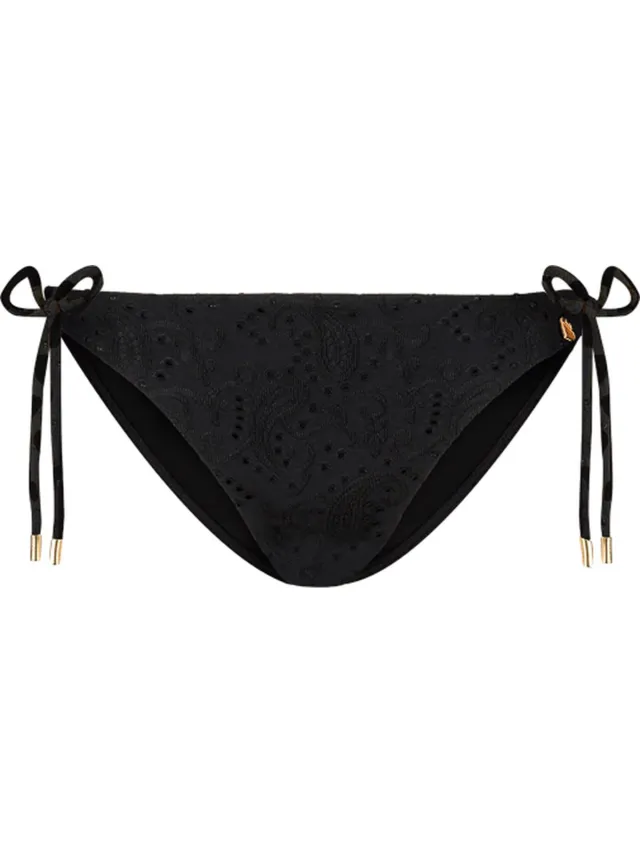 Beachlife Black Embroidery Dames Bikinibroekje