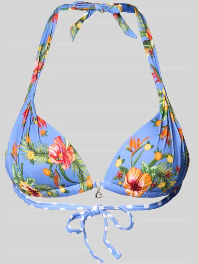 banana moon Bikinitop in all-over look model 'DOLCEVITA NIKO' Blauw