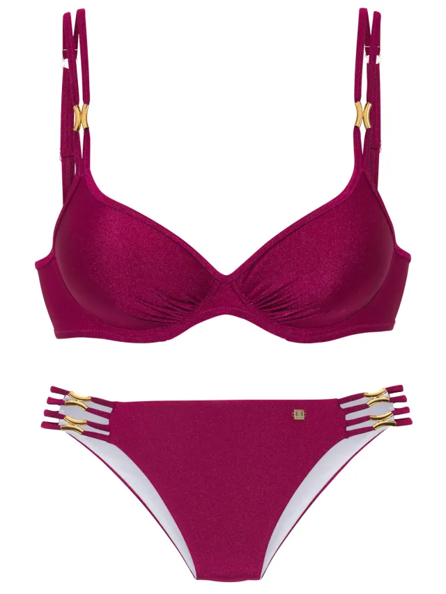 beugelbikini bessenrood, foto 2
