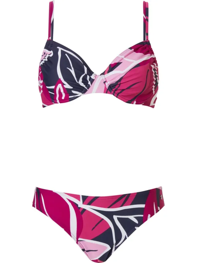 Pastunette Dames Bikini Pastunette - Floral Leaves - Roze