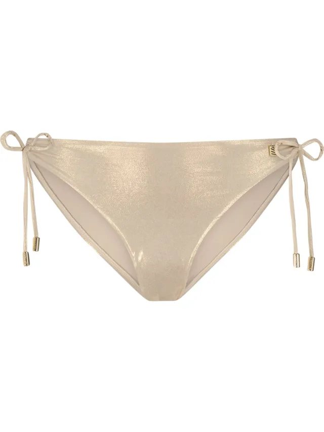 Beachlife Gold Champagn Dames Bikinibroekje Goud, Metallic