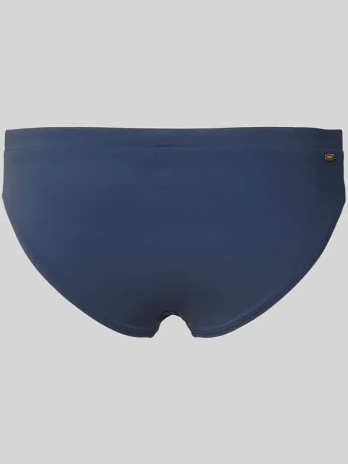 Barts Bikinibroekje met labeldetail model 'SOLID' marineblauw, foto 2