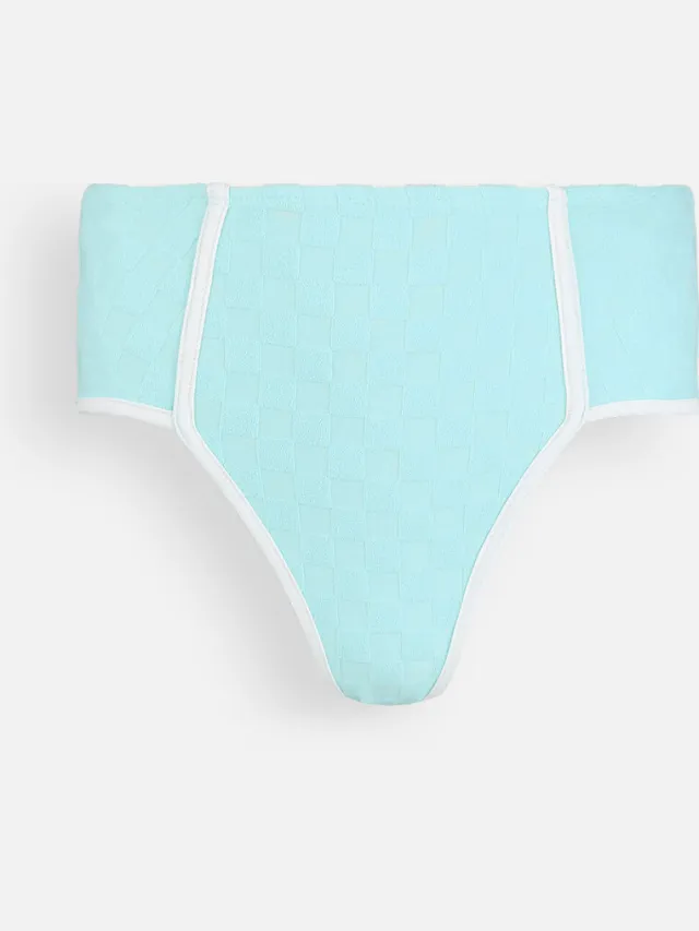 Oxbow Dams bikinislip hoge taille turquoise Blauw