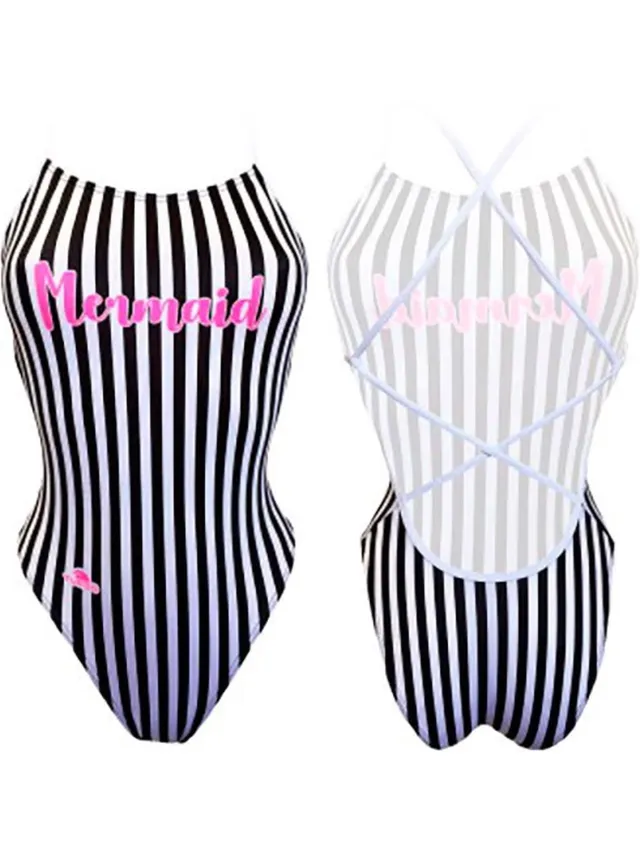 Turbo Sirene Pink Mermaid Zwemkleding Blauw L Vrouw Black