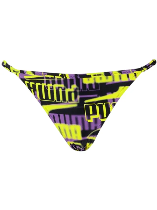 Puma Dames/Dames Repeat Logo Side Tie Bikinibroekje (Zwart)