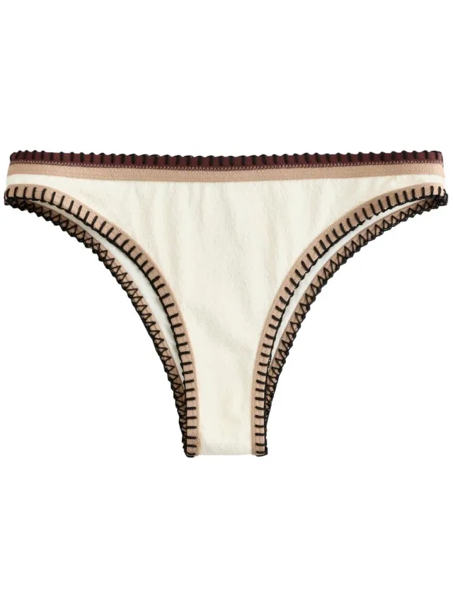 Next Dames - Hoog uitgesneden bikinibroekje - Crème