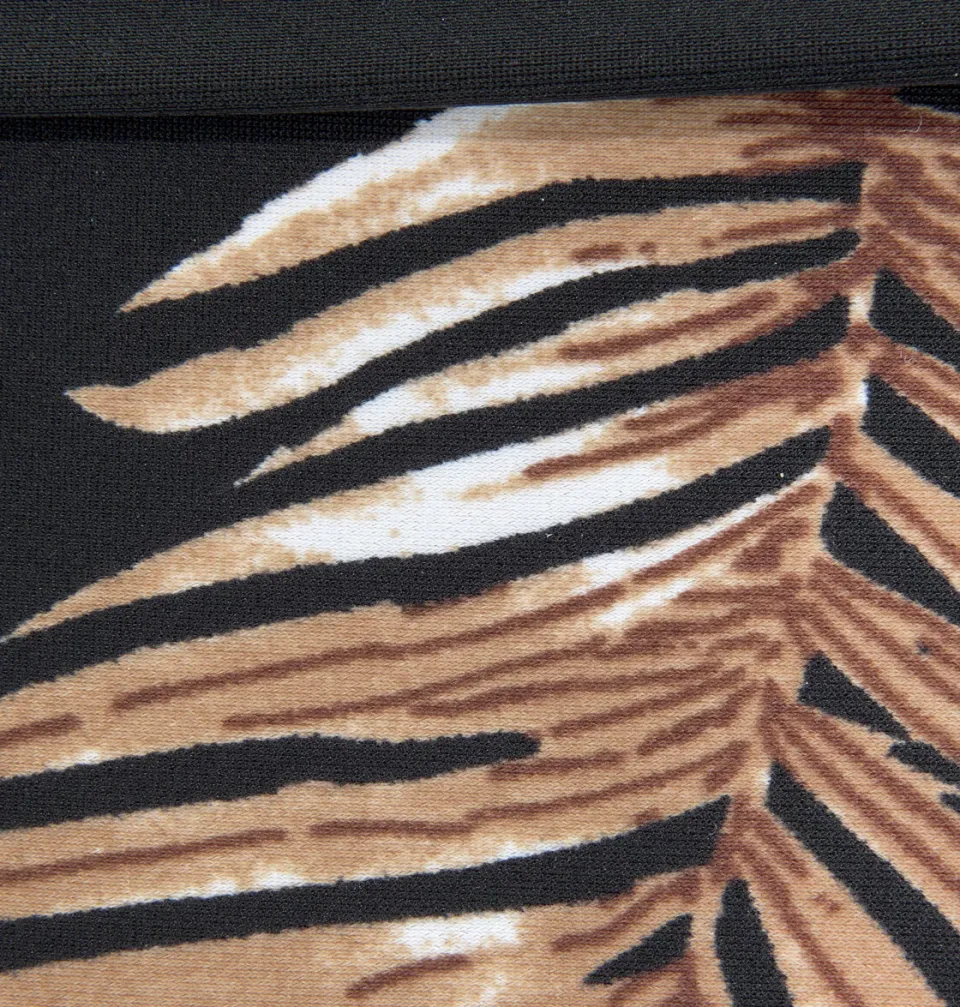bandeaubikini met beugel zwart geprint, foto 2