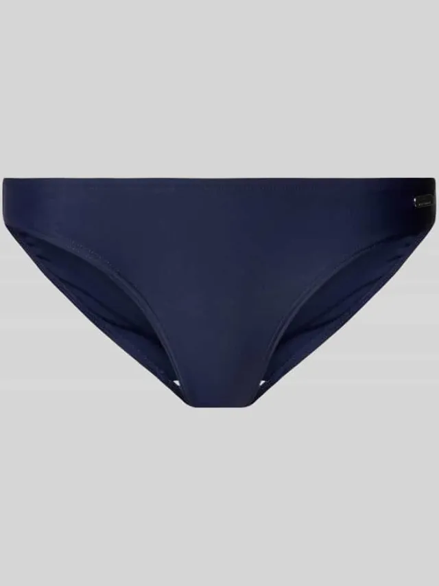 VENICE BEACH Bikinibroekje met labelapplicatie, model 'Summer' Donkerblauw