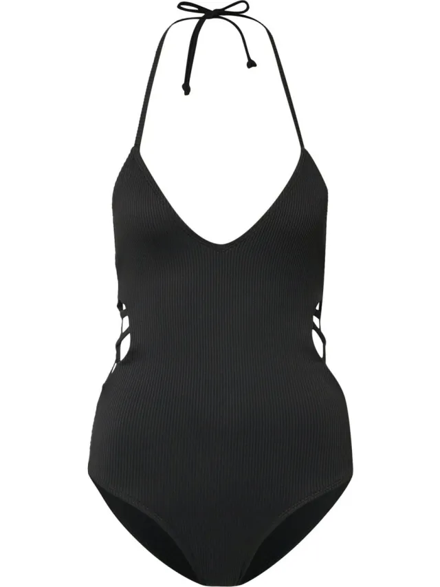 Urban Classics Rib Badpak - XS - Zwart