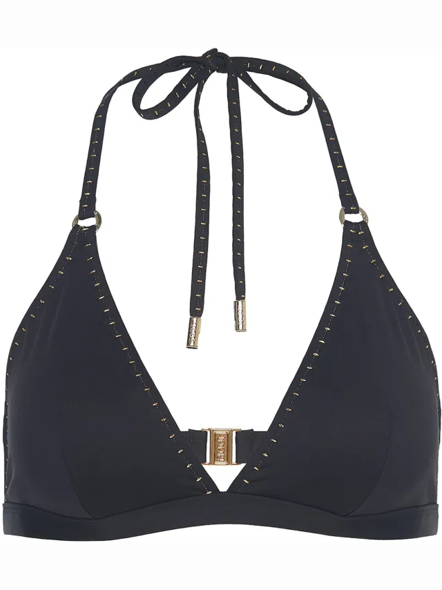 Joop! Triangel-Bikini-Top Solid Gold Deco zwart