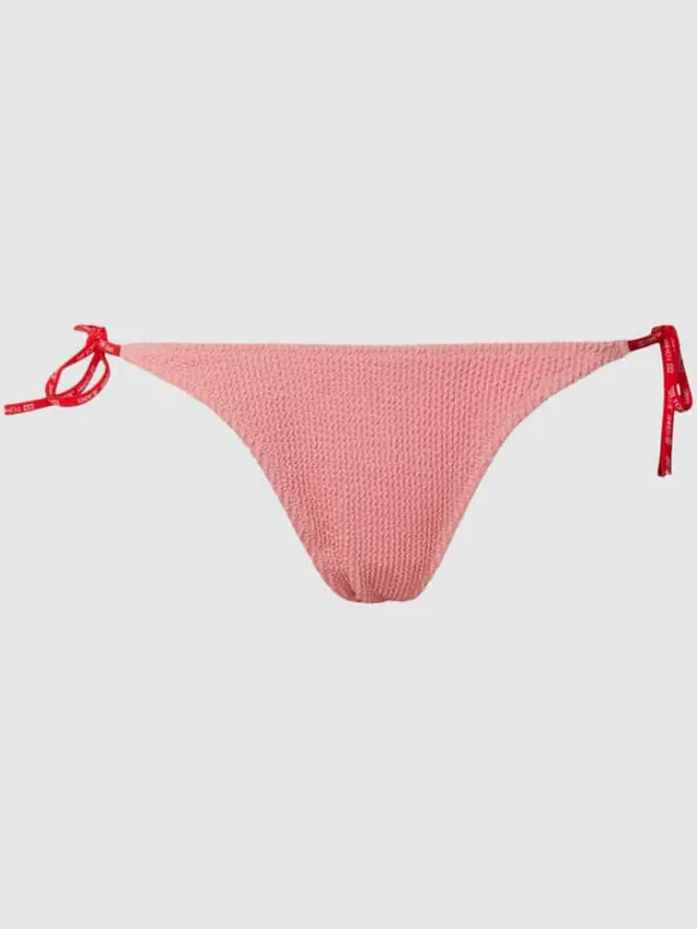 Tommy Hilfiger Bikinibroekje met vetersluiting Neon roze