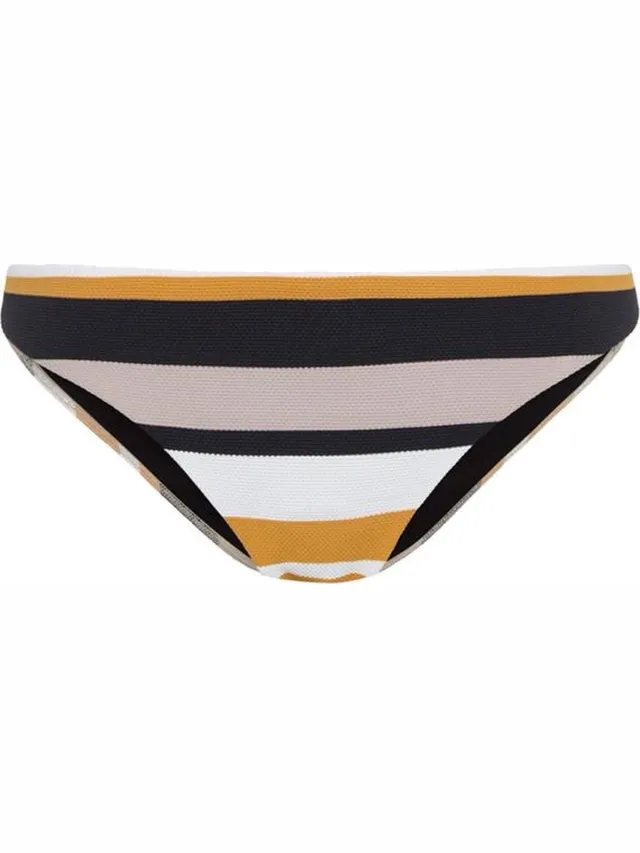 Cyell Bikinibroekje - Sunset Glitz - Maat 38 (M) Geel, zwart, wit