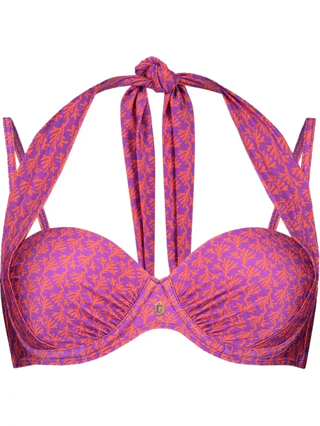 Ten Cate Multiway Padded Wired Bikinitop dames Koraal
