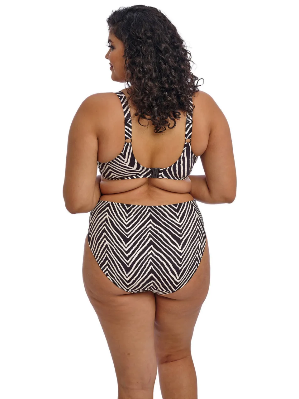 Elomi high waist bikinibroekje Fiji Falls zwart/wit, foto 3