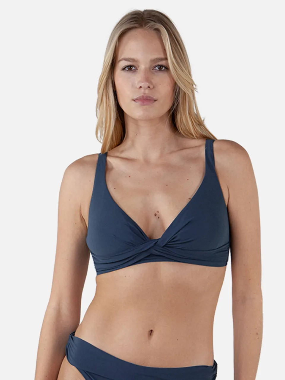 Barts Solid voorgevormde bikinitop donkerblauw, foto 4