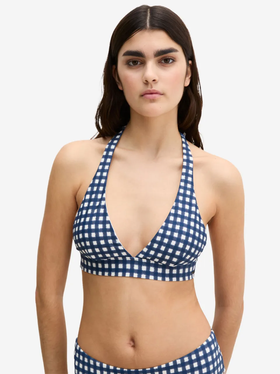 Marc O'Polo Vrouwen Triangel bikinitop Shiny Donkerblauw