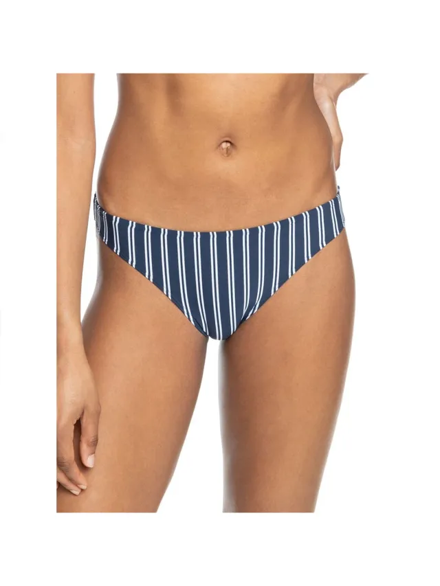 Roxy Into The Sun Bikinibroekje Blauw S Vrouw Mood Indigo Novela Stripe Vert