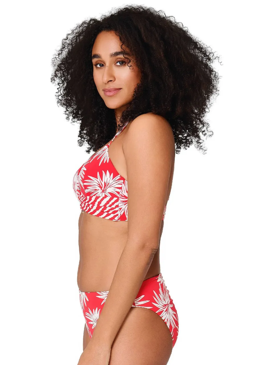 Lingadore reversible bikinibroekje rood/wit, foto 4