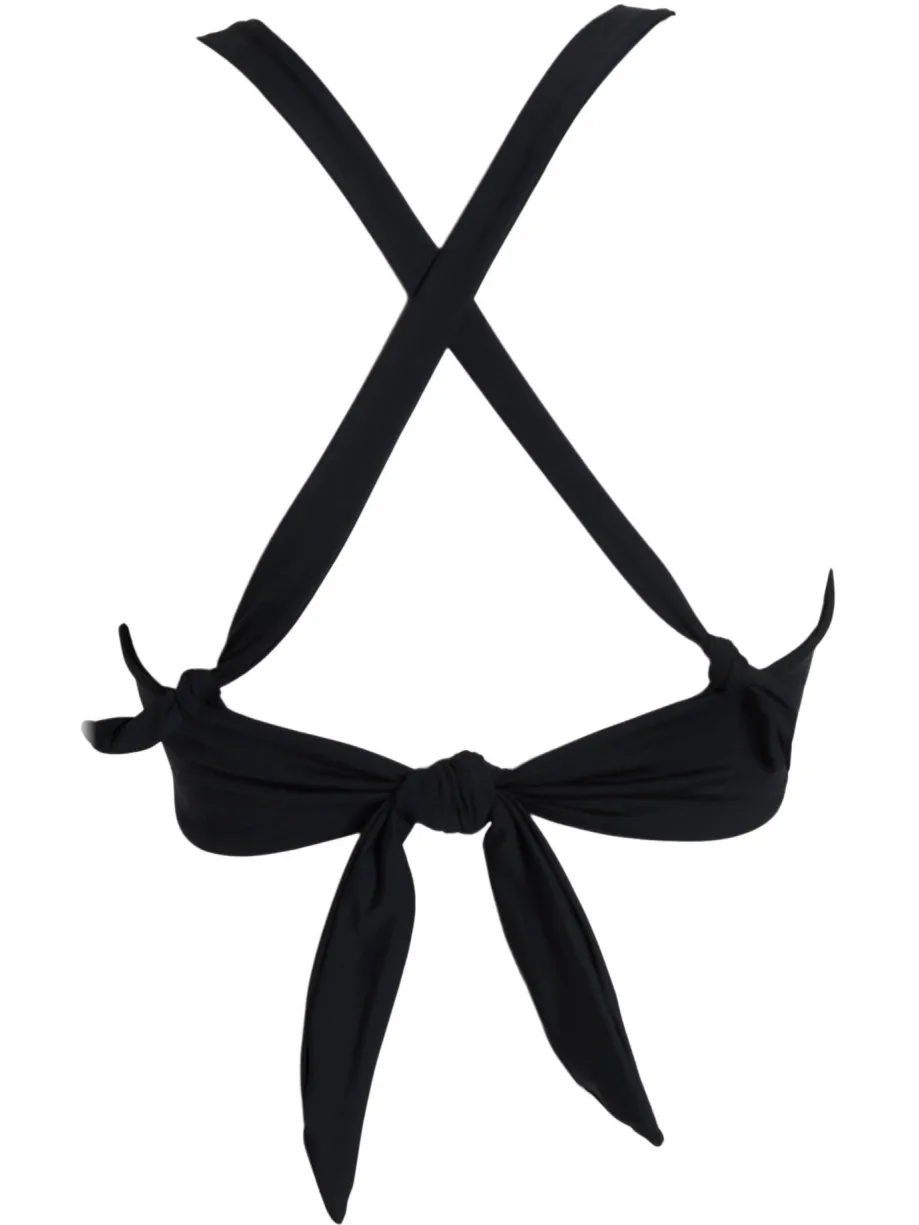 Seafolly voorgevormde halter bikinitop zwart, foto 3