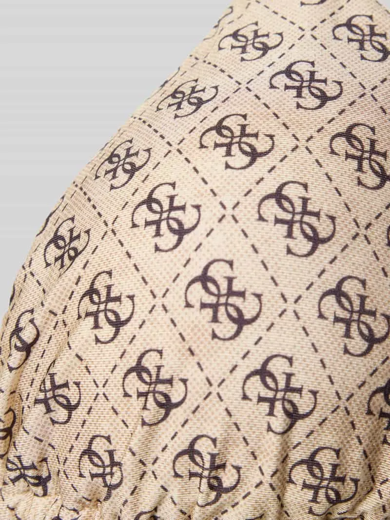 Guess Bikinitop met all-over logoprint beige, foto 3