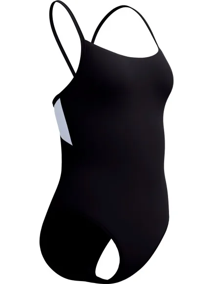 Speedo Solid Racerback 1 Piece badpak zwart