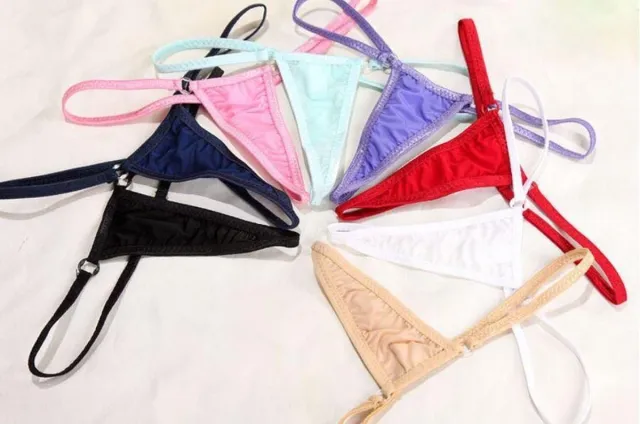 New Age Devi Micro Bikini - G- String - Halter Top - Rood