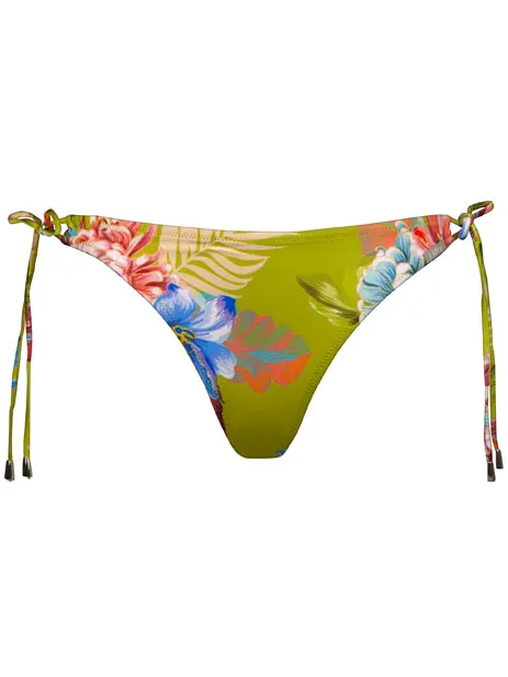 LIDEA Women's Botanic Burst Bikini Bottoms Tie Side - Bikinibroekje, meerkleurig