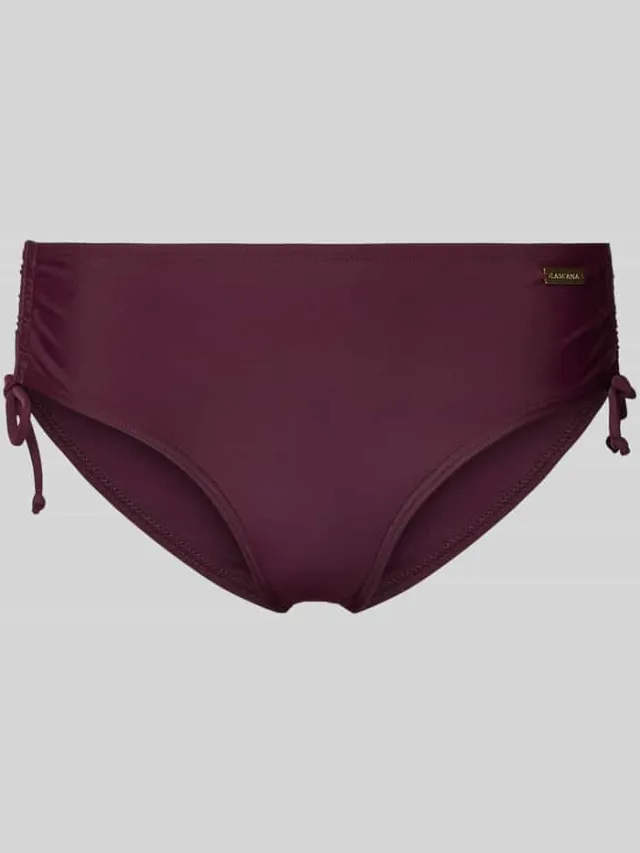 Lascana Bikinibroekje met zijsierplooien model 'Lolo' Aubergine