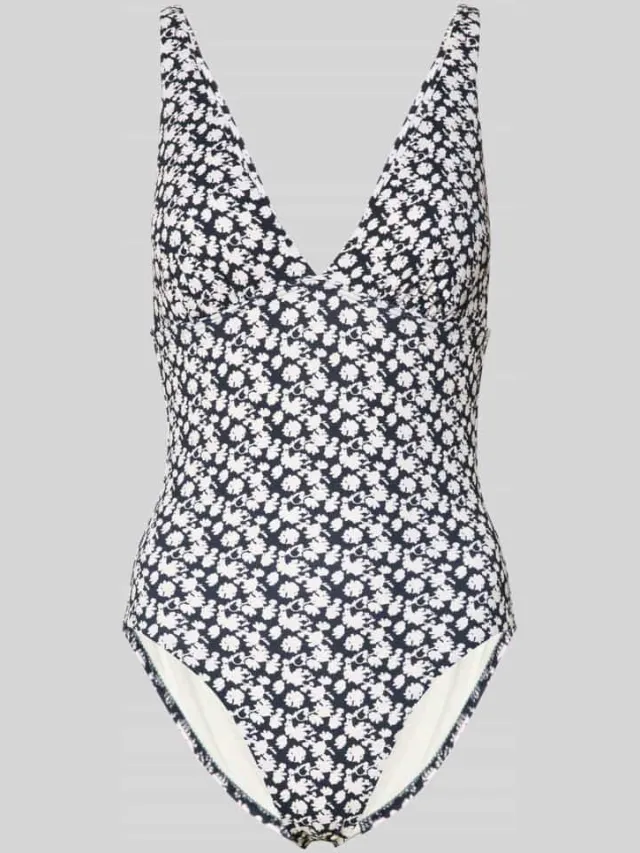 Marc O'Polo Badpak met all-over motief Donkerblauw