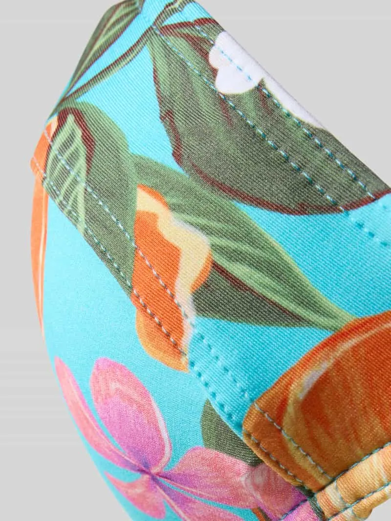 banana moon Bikinitop in allover-look model 'MINEW MOOREA' aquablauw, foto 3