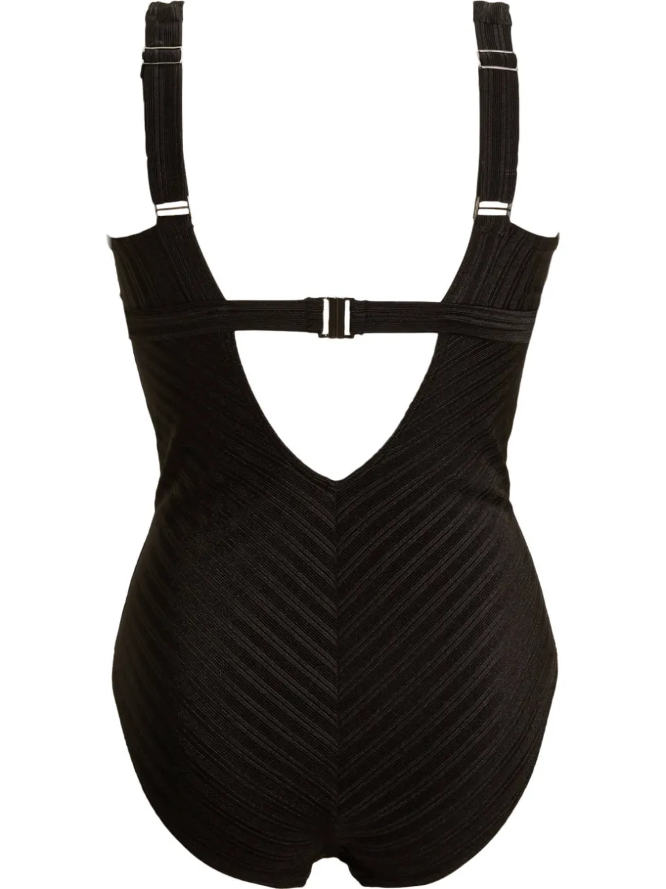 BEACHWAVE Curve corrigerend badpak met textuur zwart, foto 3