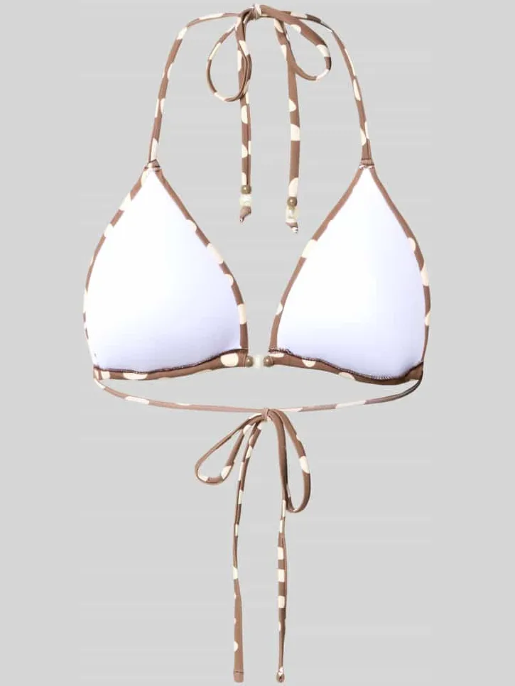 Barts Bikinitop met halter model 'Dauna' middenbruin, foto 2
