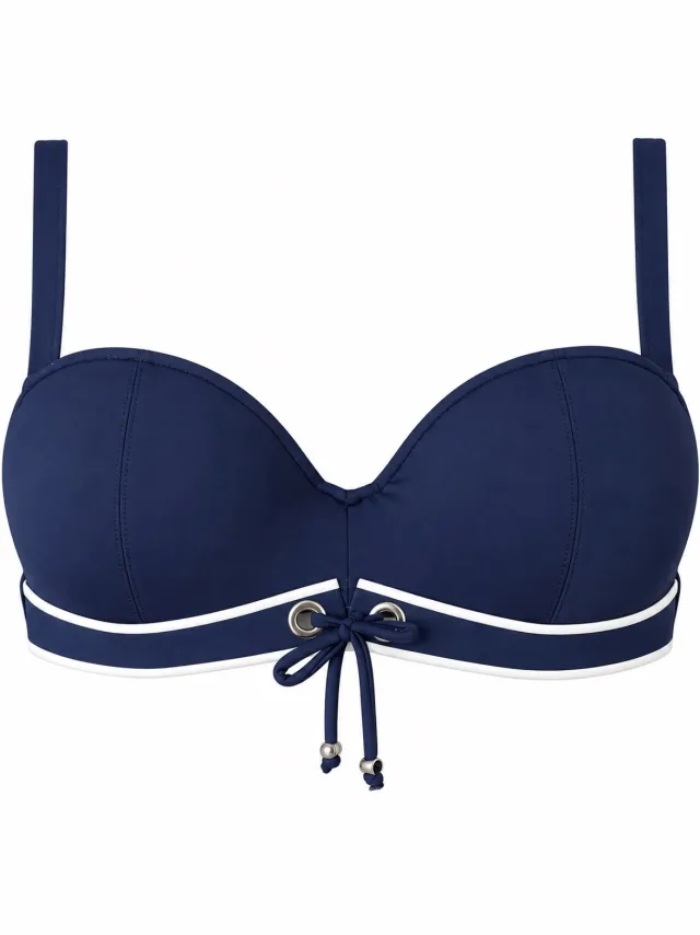 Marie Jo Swim Angeline Bikini Balconnet BH met Mousse Cups Blauw