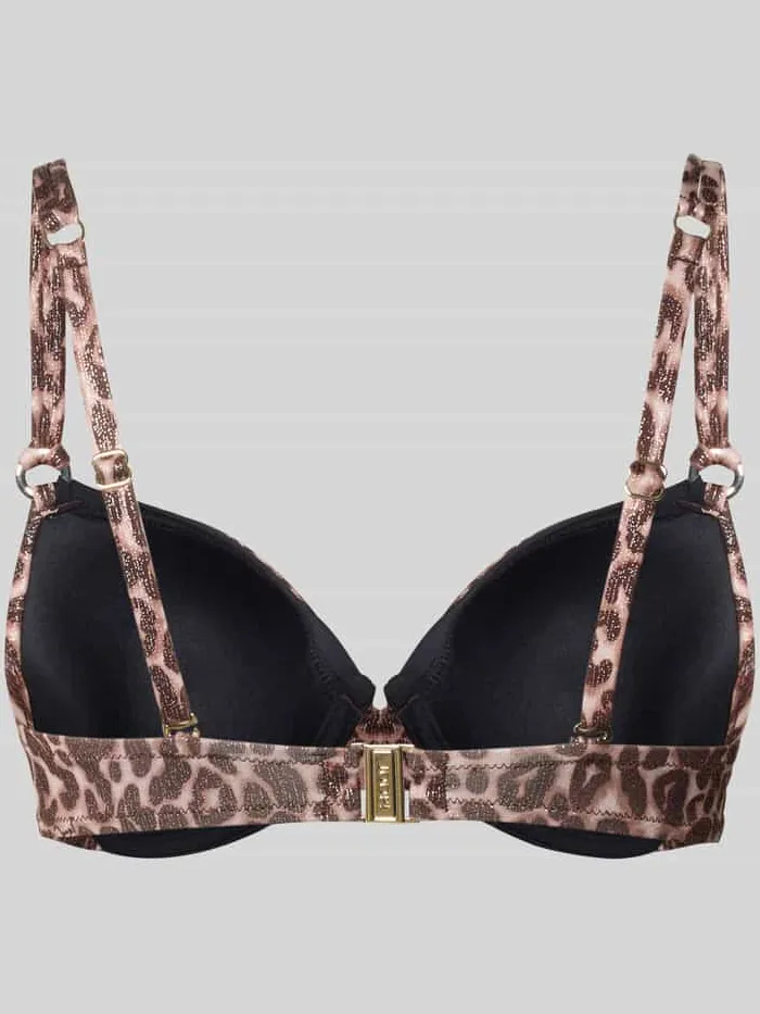 Joop! Bikini-top in alloverlook model 'Leopard Beach' zwart, foto 2